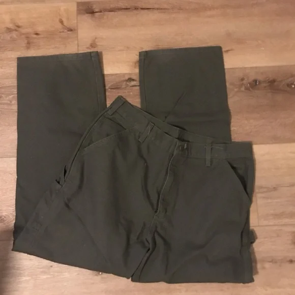 NWOT Carhartt Work Pants Dungaree Fit / Color Moss B11-MOS  / Size 36x32 - Picture 5 of 6